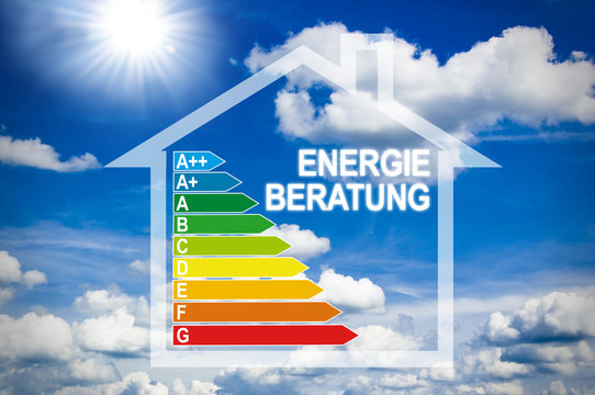 Energieeffizienzklassen mit Haus