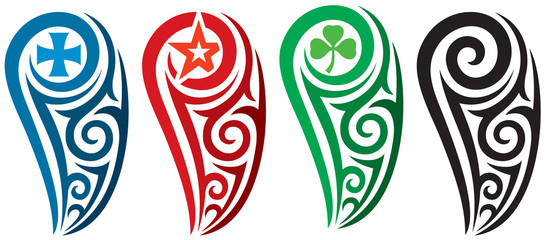 shoulder tribal tattoo design