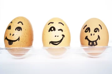 Rolgordijnen Funny Eggs © vali_111