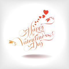 Fototapeta na wymiar Happy Valentine's Days Text Vector