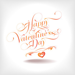 Happy Valentine's Days Text Vector