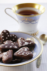 Heart shaped honey breads