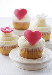 St. Valentine vanilla cupcakes