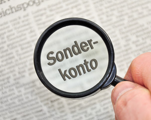 Sonderkonto Lupe