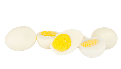 Boiled eggs isolated
