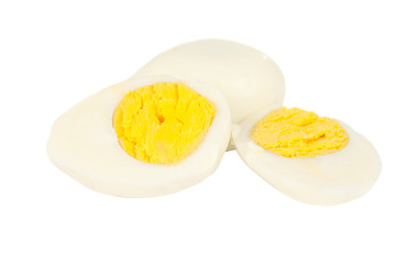 Boiled eggs isolated