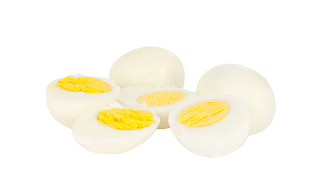 Boiled eggs isolated