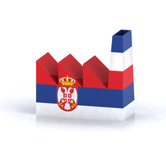 serbian factory symbol