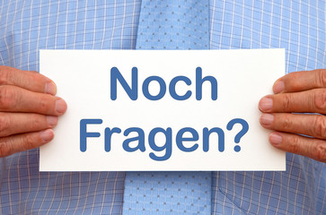Fragen Schild
