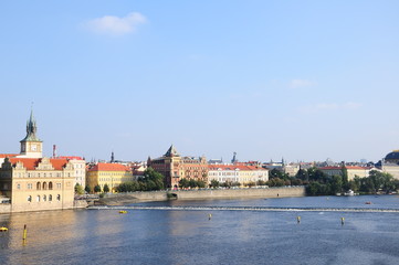 Fototapeta na wymiar Vltava River in Prague