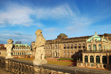 Fototapeta na wymiar Zwinger Palace in Dresden, Germany