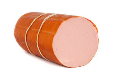 Cooked sausage isolated
