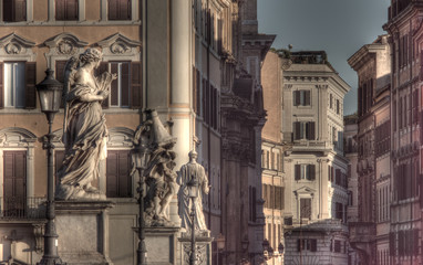 Roma, ponte S. Angelo e il centro storico