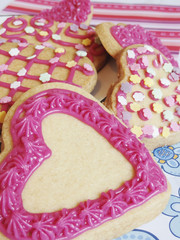 Pink Cookie Hearts