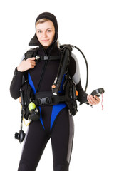 diver checking pressure © zavgsg