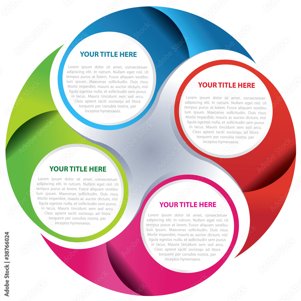 Poster vector circle background concept