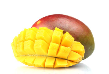 Fresh mango isolated on white