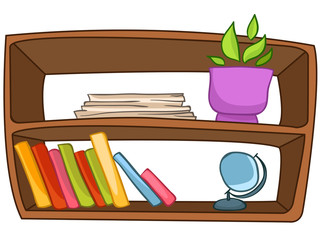 Cartoon Home Furniture Book Shelf