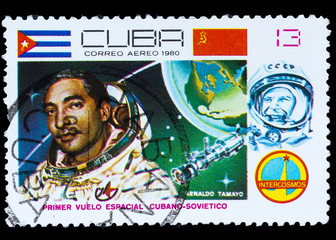 CUBA - CIRCA 1981: A stamp printed in CUBA, 20th anniversary of