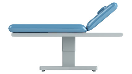 Blue massage table