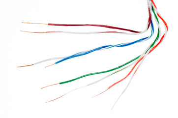 Network Cable twine isolated