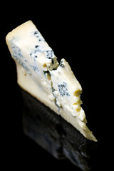 Piece gorgonzola cheese