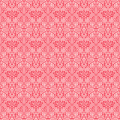 Pink rose classic ornament