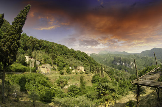 Sky over Tuscan Countryside in Casoli