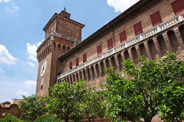 Fototapeta premium Estense Castle. Ferrara. Emilia-Romagna. Italy.
