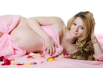 Obraz na płótnie Canvas The pregnant woman