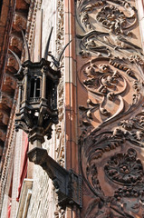 Naklejka premium Historical Palace. Ferrara. Emilia-Romagna. Italy.