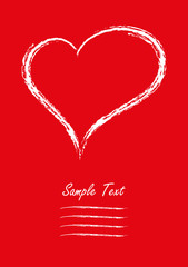 Grußkarte Herz Valentinstag Liebe