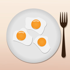 Fried eggs