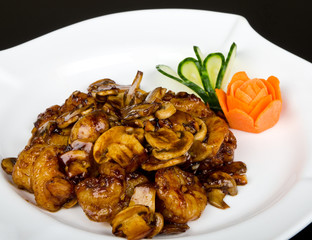 Shrimps with chilly sauce