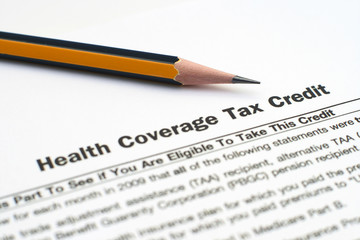 Obraz premium Health coverage tax credit