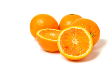 oranges isolated on white