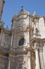 Detail of The Main Door of Valencia Cathedral