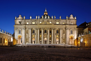Fototapeta na wymiar Bazylika Świętego Piotra w Rzymie, Włochy