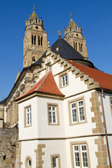 Fototapeta na wymiar Die Kirche St. Nikolaus in der Comburg bei Schwäbisch Hall
