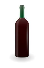 Bootle of red win