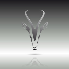 Obraz premium Logo gazelle in Africa # Vector
