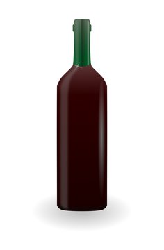 Bootle of red win