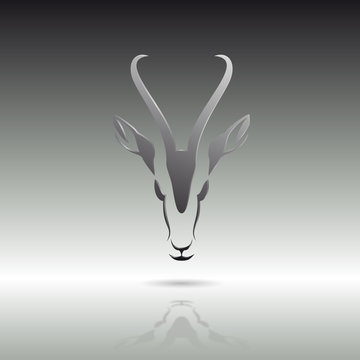 Logo gazelle in Africa # Vector