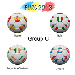 Soccer ball of final team  in Euro 2012  category by group