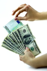 Money in hand