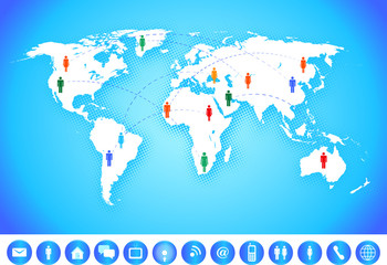 World Map Communication