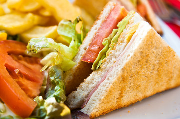 Sandwich with chicken