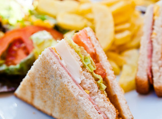 Sandwich with chicken