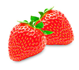strawberry isolated on white background