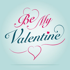 Be my valentine card